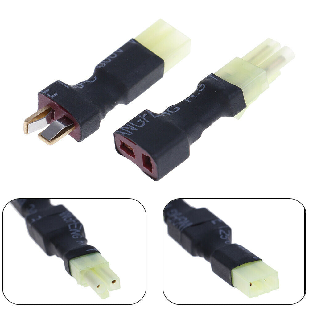 2Pcs Wireless T Plug Male / Female to Female / Male T Plug Connector Adap.l8
