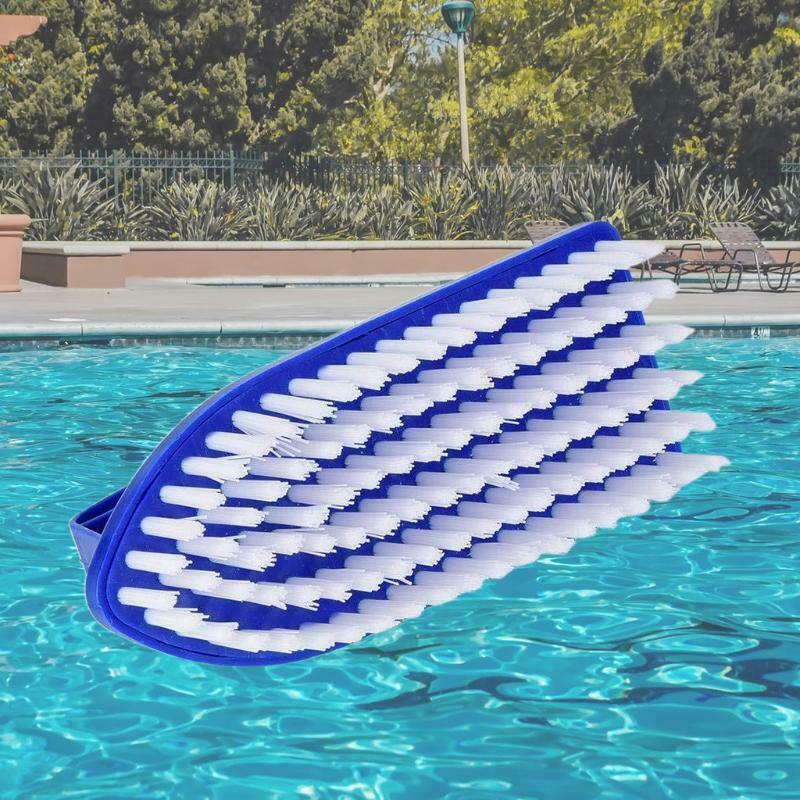 Durable Pool Step and Corner Brush 180 Degree Rotation Handle for Swimming Pool