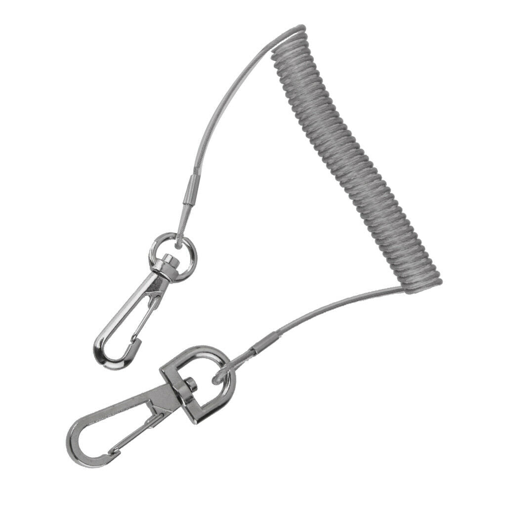 Retractable Fishing Tackle Tether With Snap Hook, Fishing, Boating Tools Safety