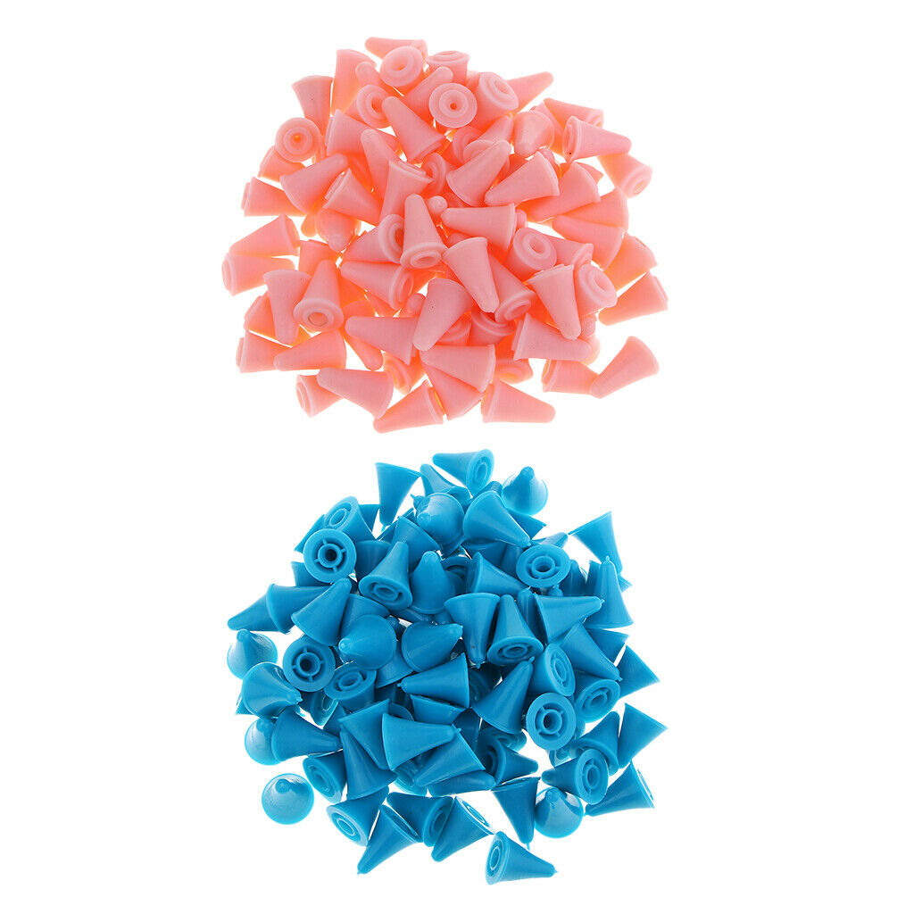 50Psc Rubber Knit Knitting Needles Point Protectors Stoppers Craft 13x190mm