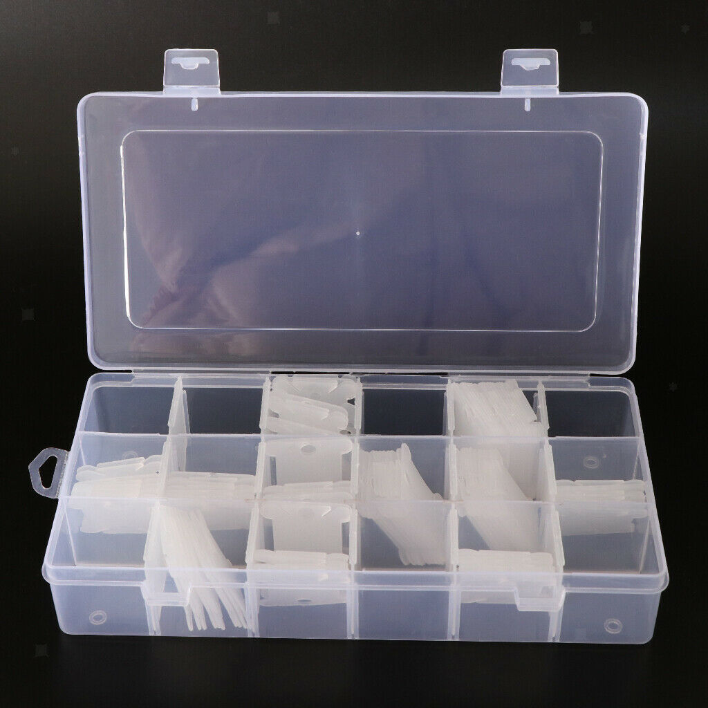 100pcs Embroidery Floss Craft Storage Thread Plastic Cross Stitch Bobbins W/BOX