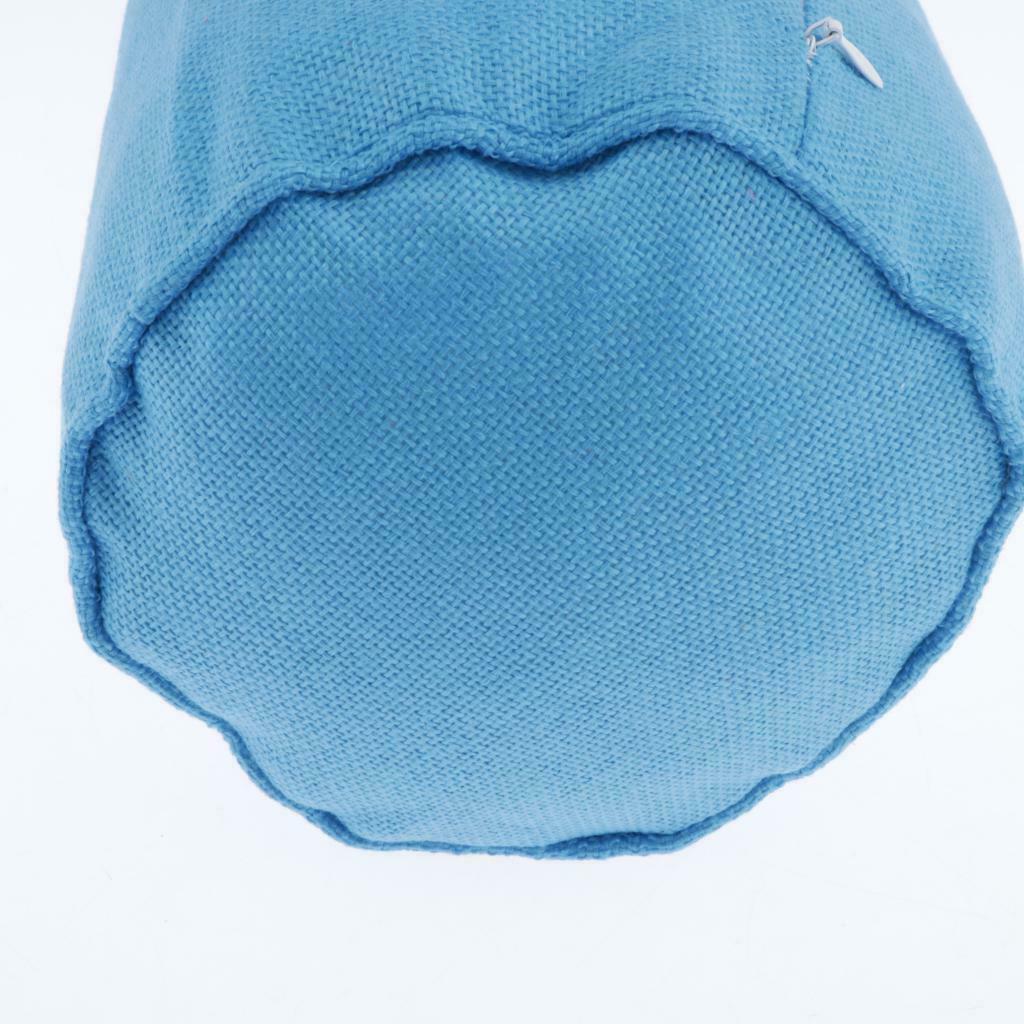 2pcs Cotton Neck Roll-Up Pillow Cervical Round Pillow For Travel 15x40cm