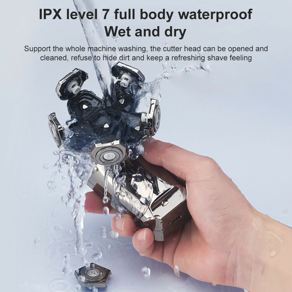 800mah 5 in 1 Electric Shaver IPX7 Rechargeable Haircutting Nose Hair Trimming