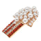 1pc Popcorn Design Brooch Pin Alloy Crystal Corsage Collarpin Ladies Jewellery