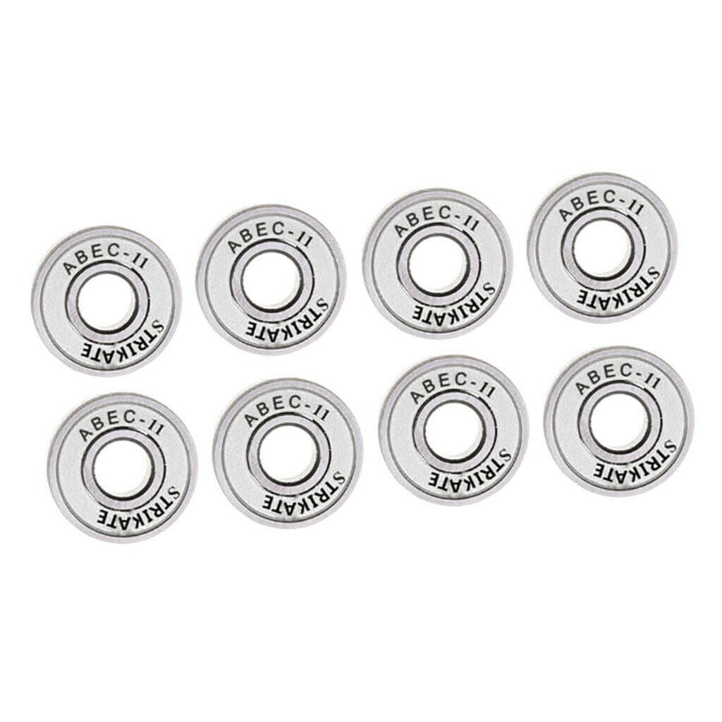 3X 8 Pcs 11 Bearings High Performance Roller Skate Scooter Skateboard White