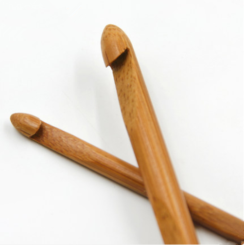 12pcs Durable Bamboo Needles Crochet Hooks Weave Knitting Knit Needles Set Tools