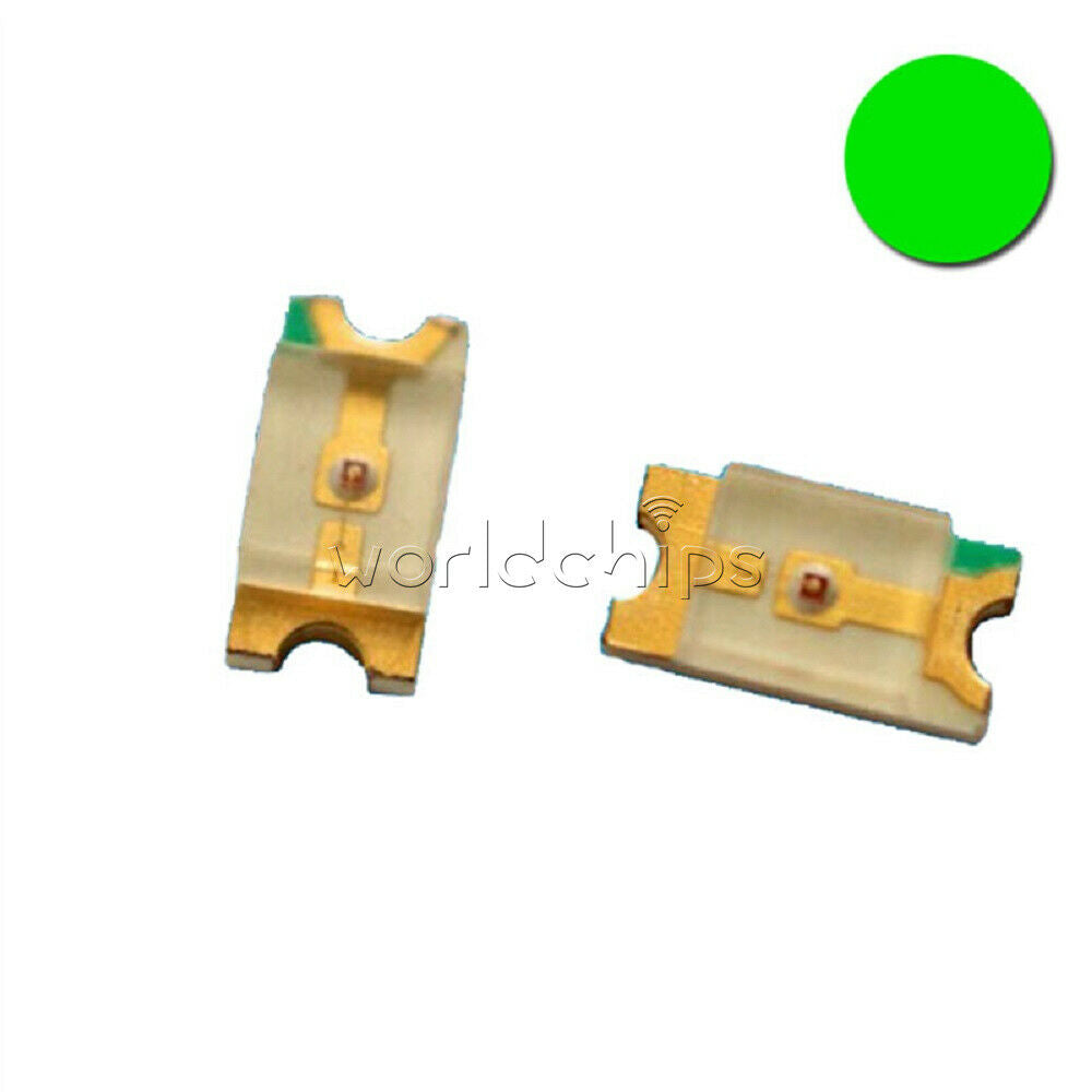100Pcs1206 Emerald Green Bright LED SMD SMT Bulb Lamp Light High Brightness