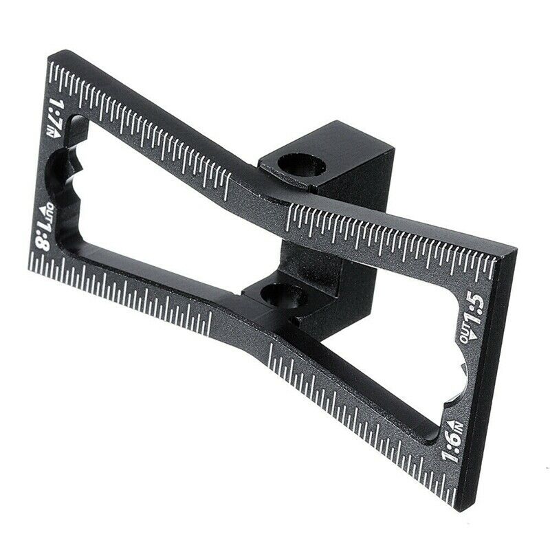 Aluminum Alloy Dovetail Marker Jig Woodworking Template Scale Dovetail Gauge GR5