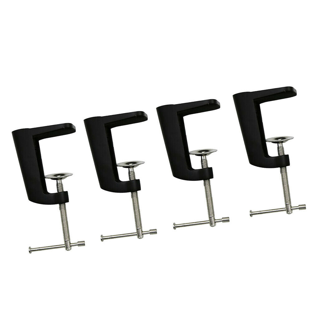 4pcs 56mm Table Clamp, Black