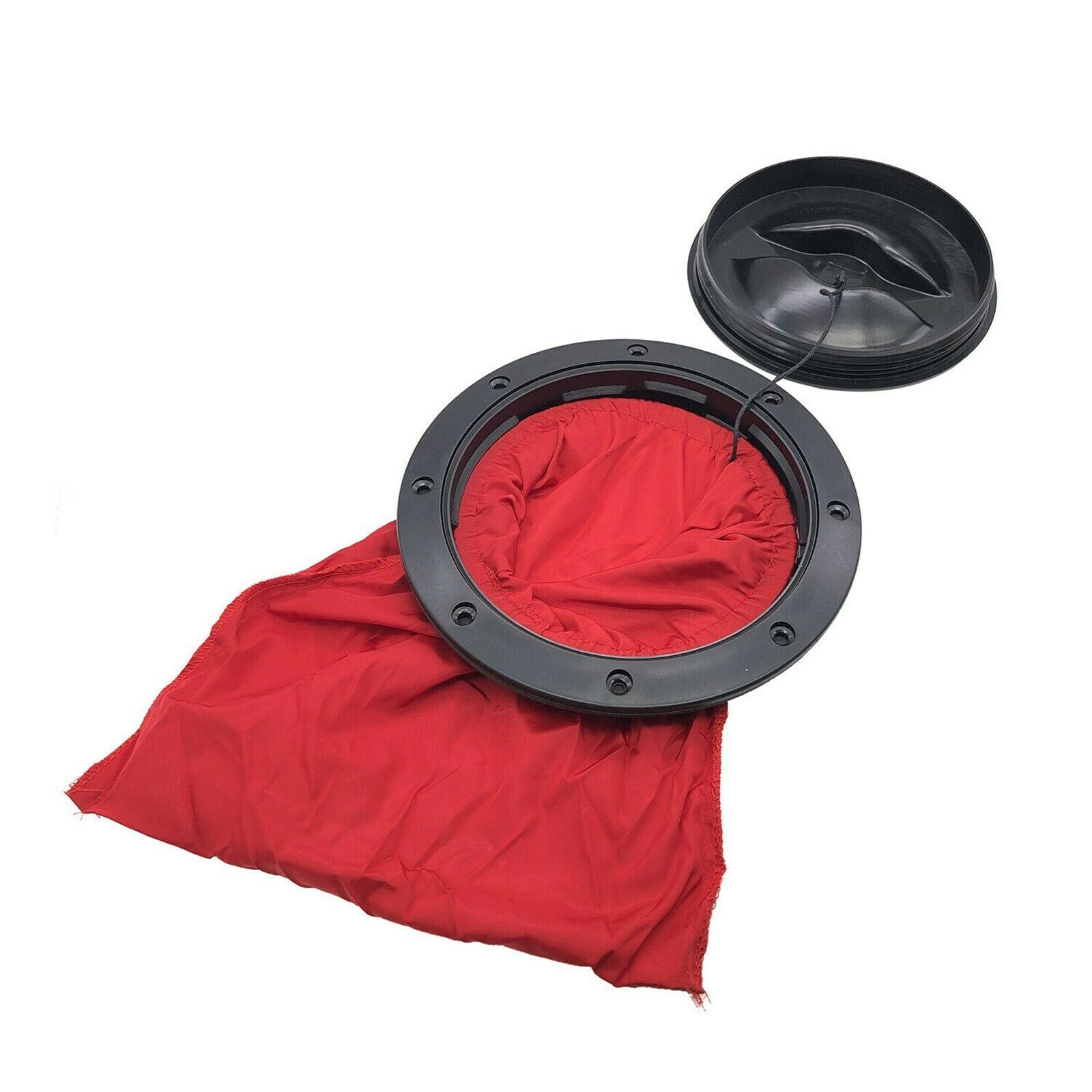 6in Deck Plate Black Hatch Cover + Storage Bag for Marine Boat Kayak Accessories
