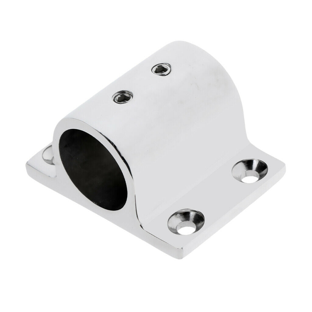 Set of 4 Marine Hand Rail Fitting 90 Degree Rectangle Base for 1" Tube