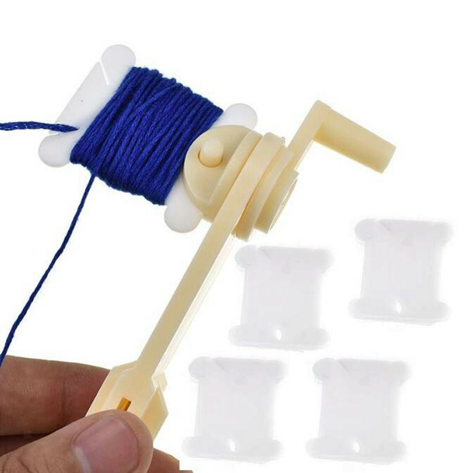 150pcs Plastic Floss Thread Bobbins with 24Grids  Embroidery Floss Organizer Box