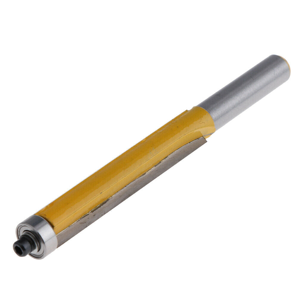 Long straight 8mm Woodworking Milling Cutter with handle, Alloy Router Bit