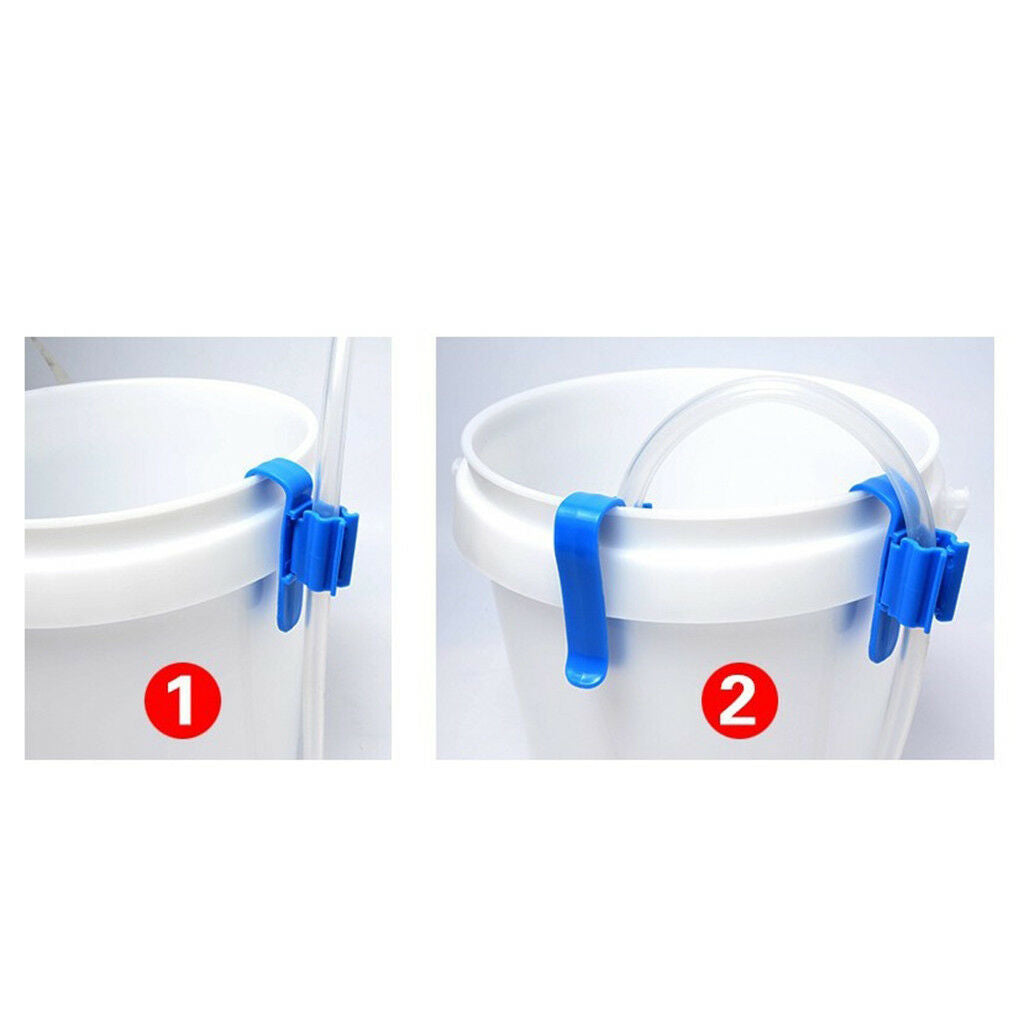 2x Adjustable Aquarium Fish Tank Water Tube Holder Hose Hanger Cleaning Tool