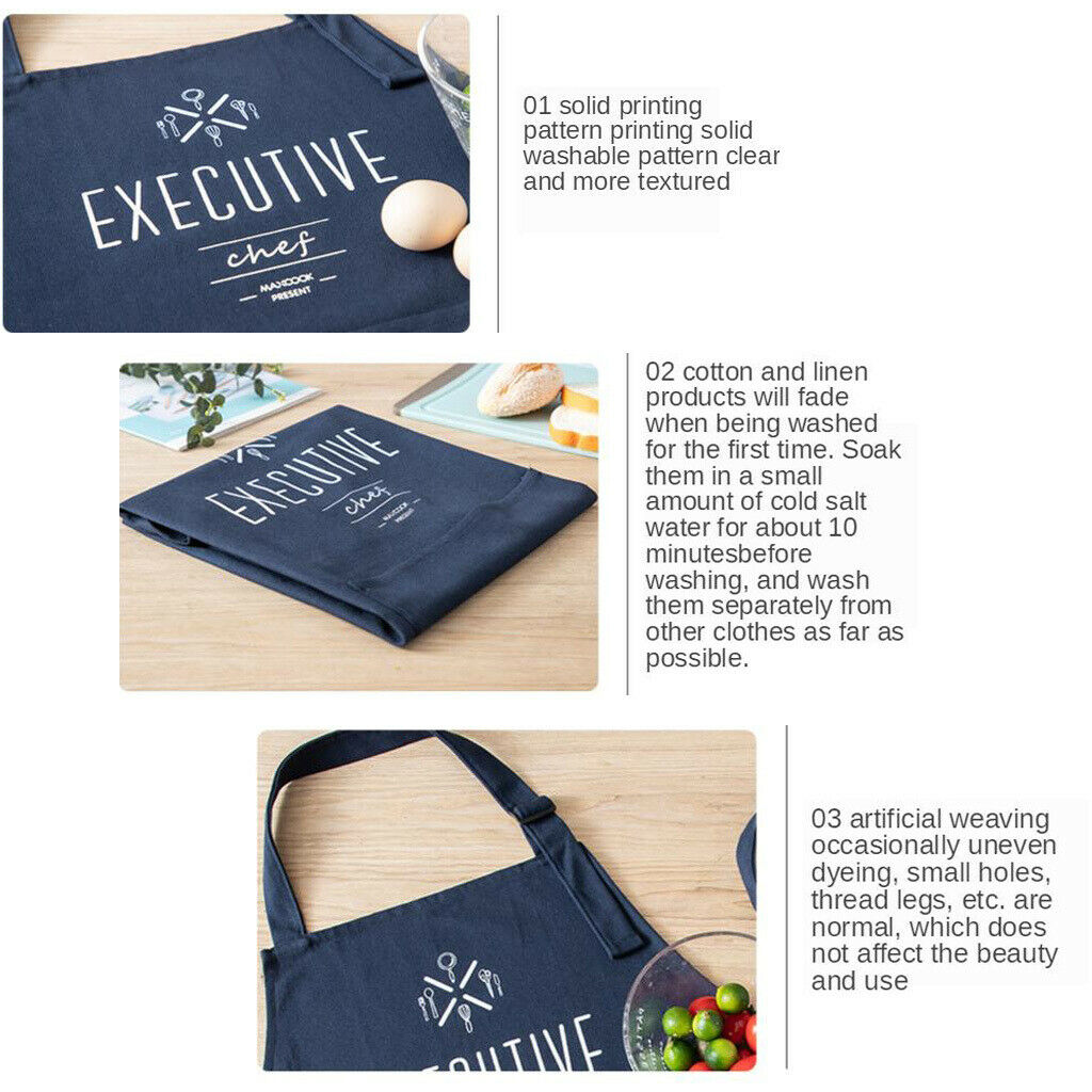 Kitchen Apron Women Men Waterproof Oil Resistant Smock Gardening Aprons