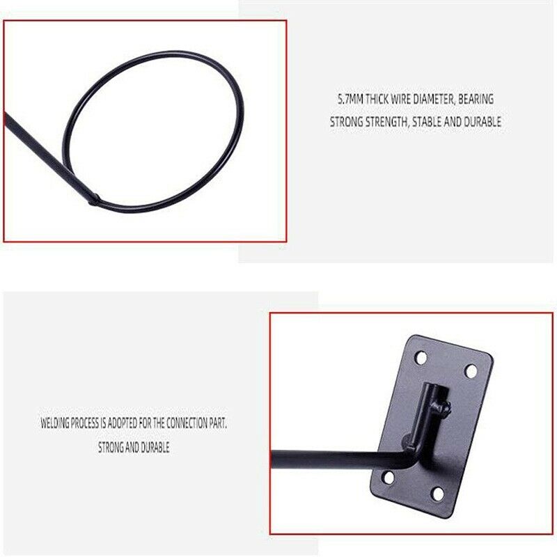 2 Pack Motorcycle Accessories Helmet Holder Helmet Hanger Rack Wall Mounted G5E2