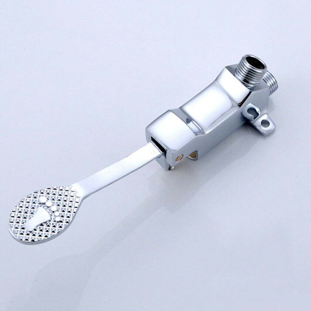 Single Brass Foot Pedal Valve Copper Pedal Water Faucet for Bathroom Basin