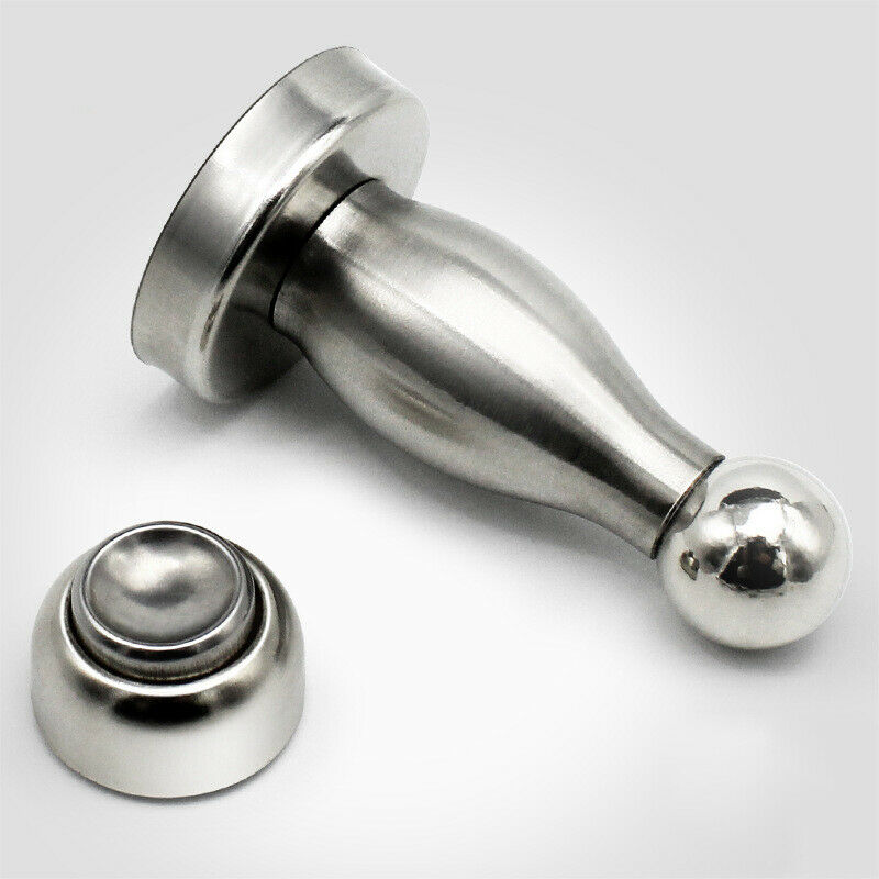 Stainless Steel Door Stopper Wall Suction Magnetic Anti Collision Door Op.l8