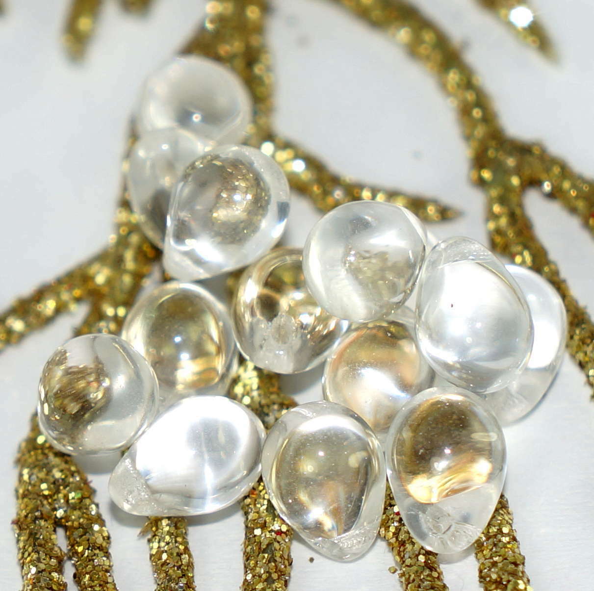 Crystal Clear Czech Teardrop Tear Drop Beads Czech Glass Beads Crystal Glass ...