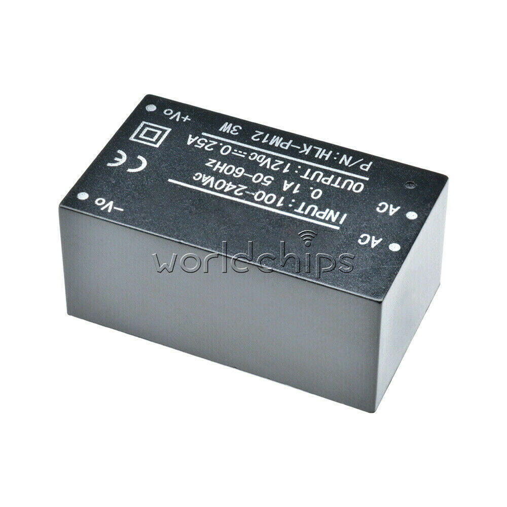 3W HLK-PM12 AC-DC 220V to 12V Buck Step Down Power Supply Module