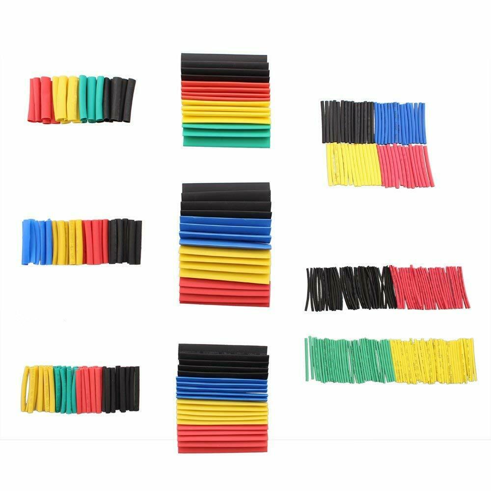 164Pcs Heat Shrink Tubing Insulation Shrinkable Tube 2:1 Wire Cable Sleeve Kit