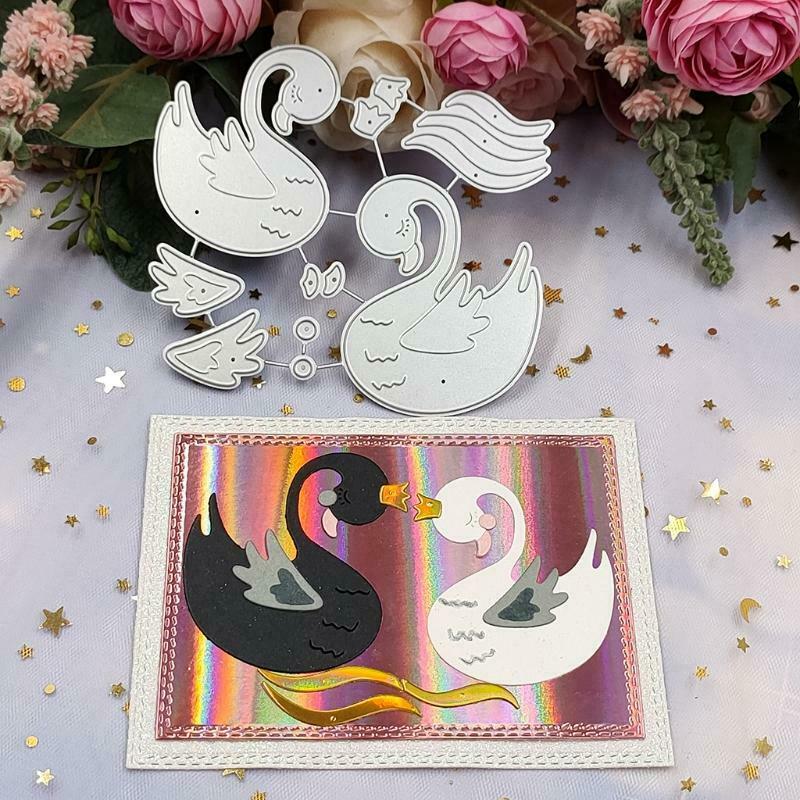 Swan Metal Cutting Dies Stencil DIY Scrapbooking Album Paper Card Template Mold