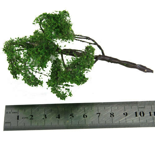 3Pc 4.72inch Metal Wire Elm Tree Models For Train Railway Landscape Building