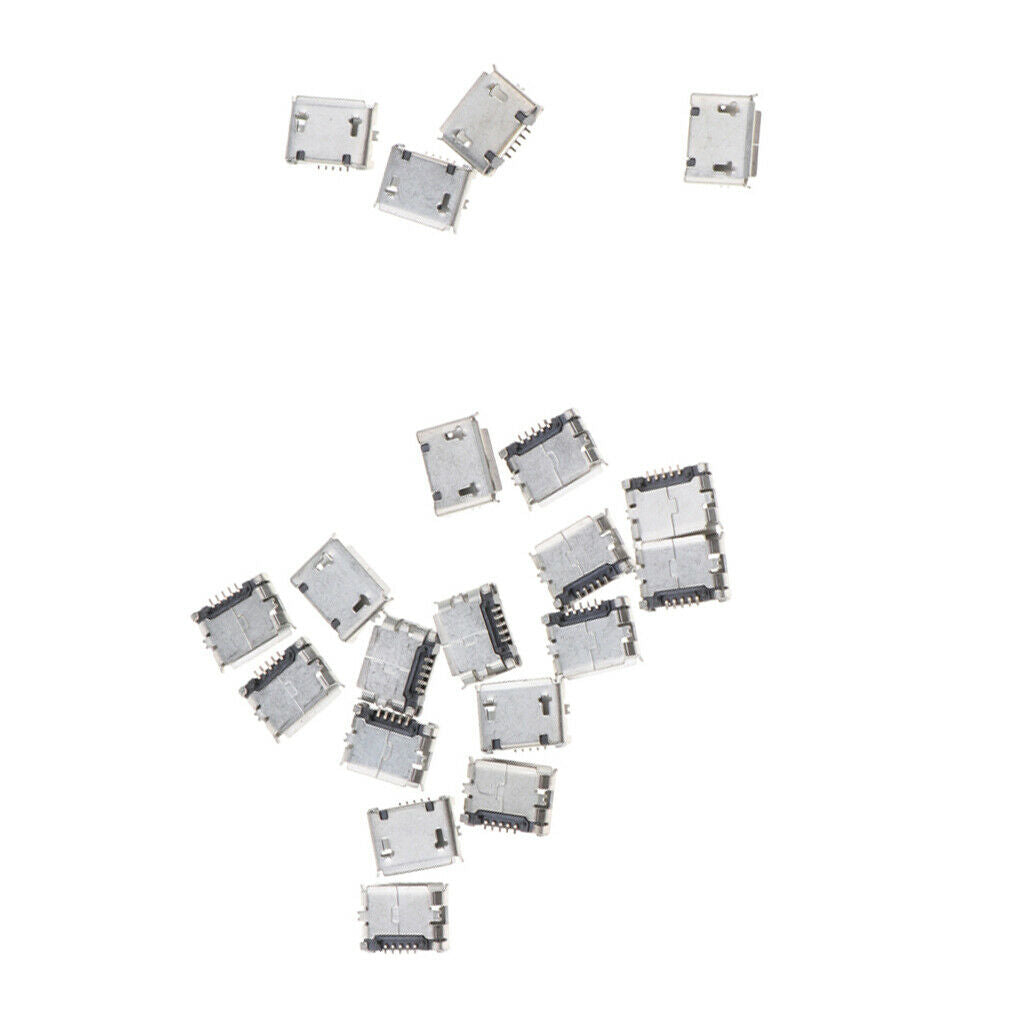 Pack of 20 Micro USB Type B Female Socket 5-Pin SMD SMT   Connector PCB