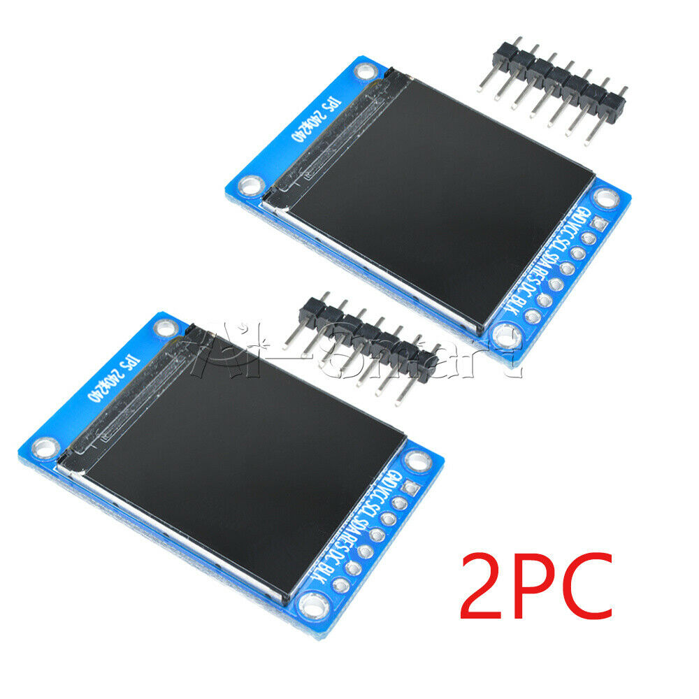 2* 1.3 Inch 240*240 Color IPS TFT LCD Display Screen Module ST7789 7Pin SPI Port