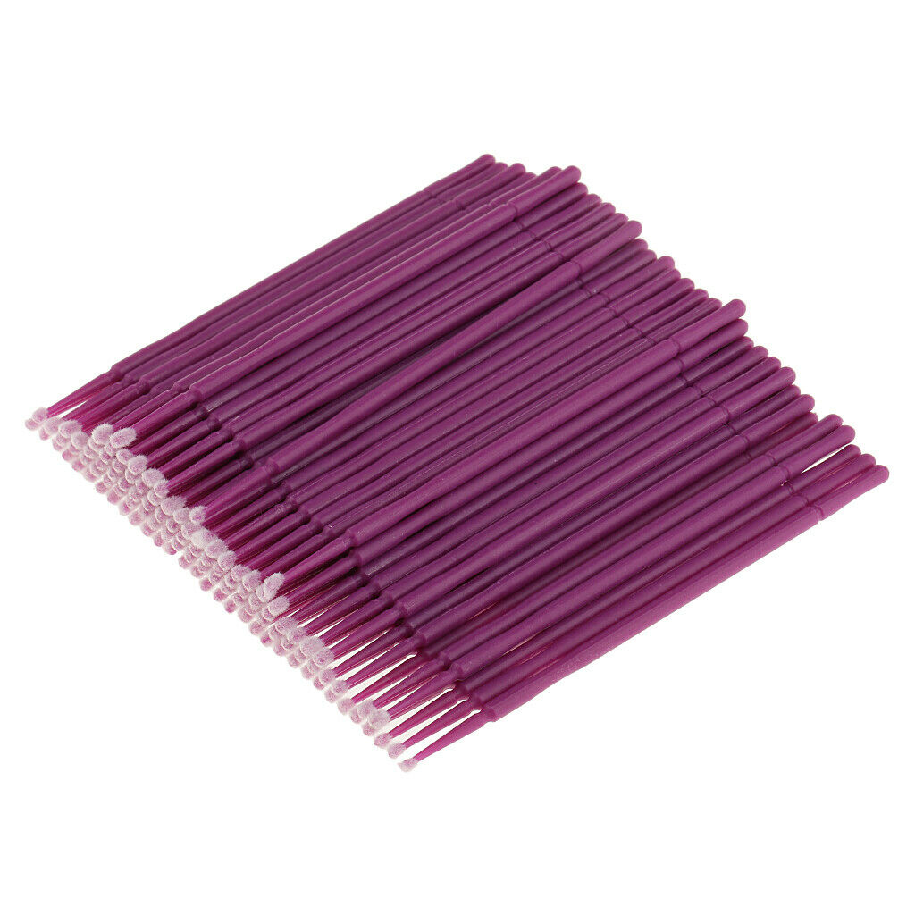 100pcs Disposable Eyelash Brushes Micro Brushes Mascara Applicators Mascara