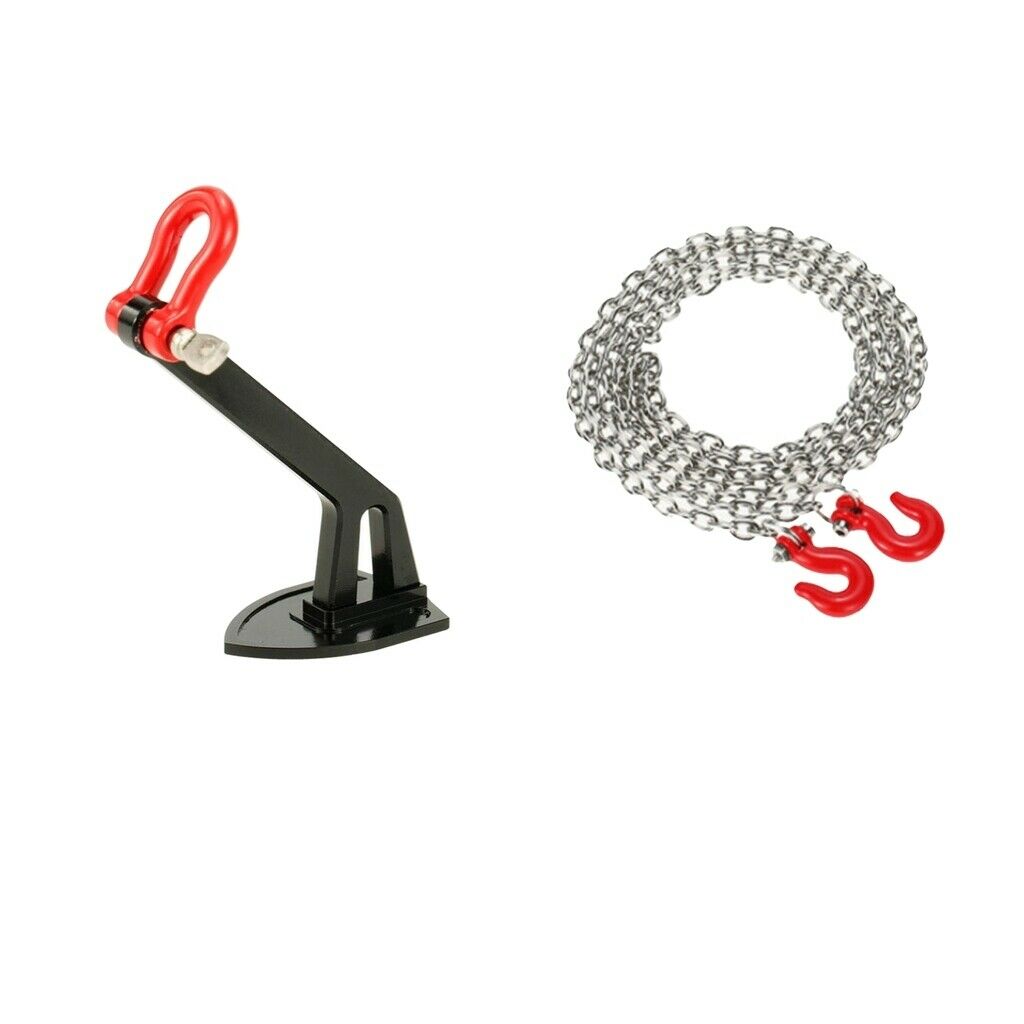 1:10 RC Folding Heavy Winch Anchor w/ Tow Chain for RC Crawler CC01 Parts