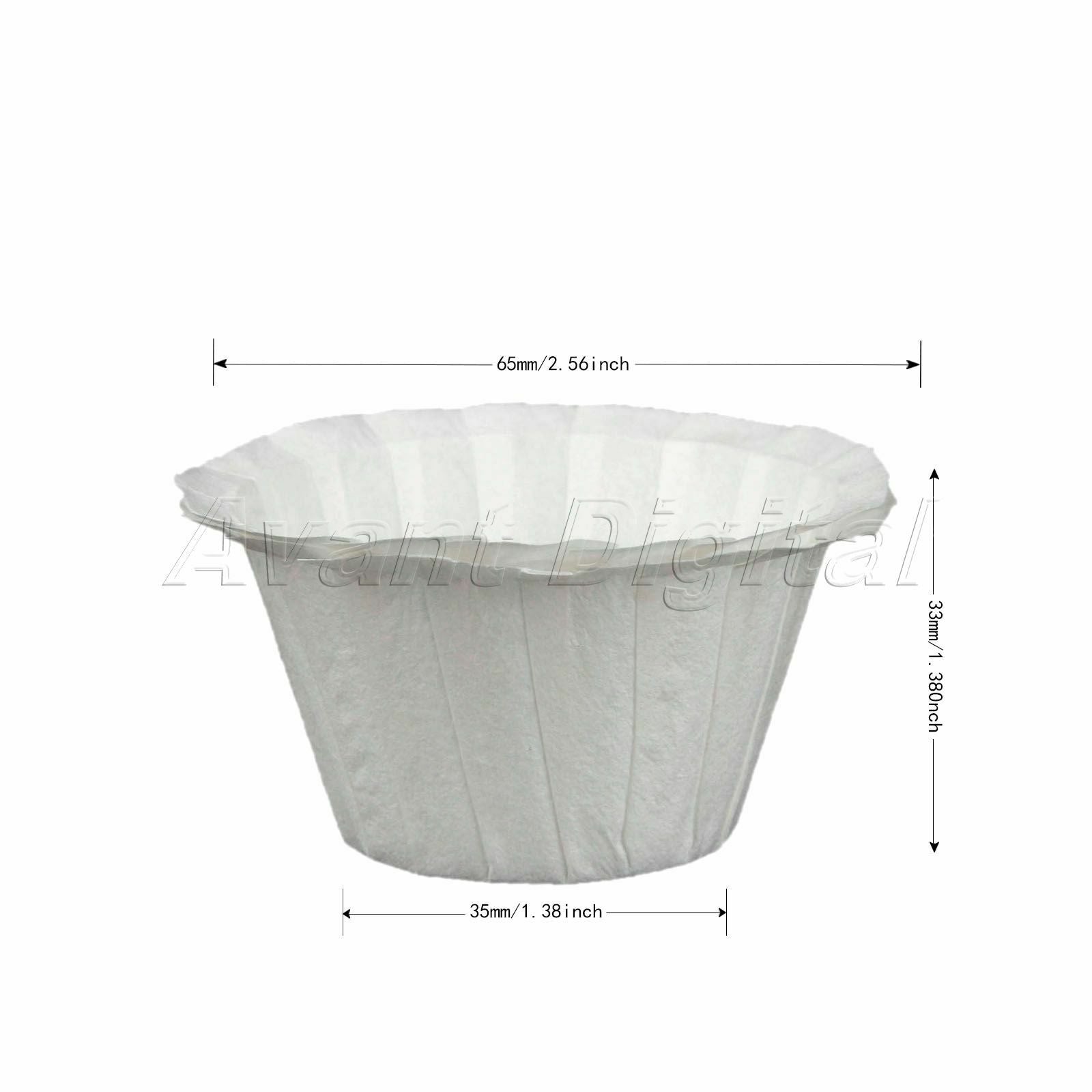 Disposable Coffee Paper Filters Cup For K Carafe Keurig K-Cup 2.0 100x i Cafilas