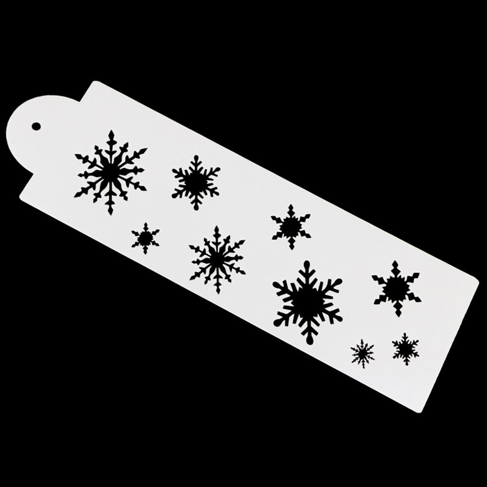 Snow Flower Cake Stencil Fondant Designer Decorating Craft Cookie Baking T.l8