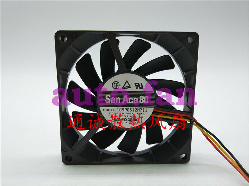 for 109P0812M711 12V 0.09A San Ace 80 ultra-thin silent cooling fan 8015
