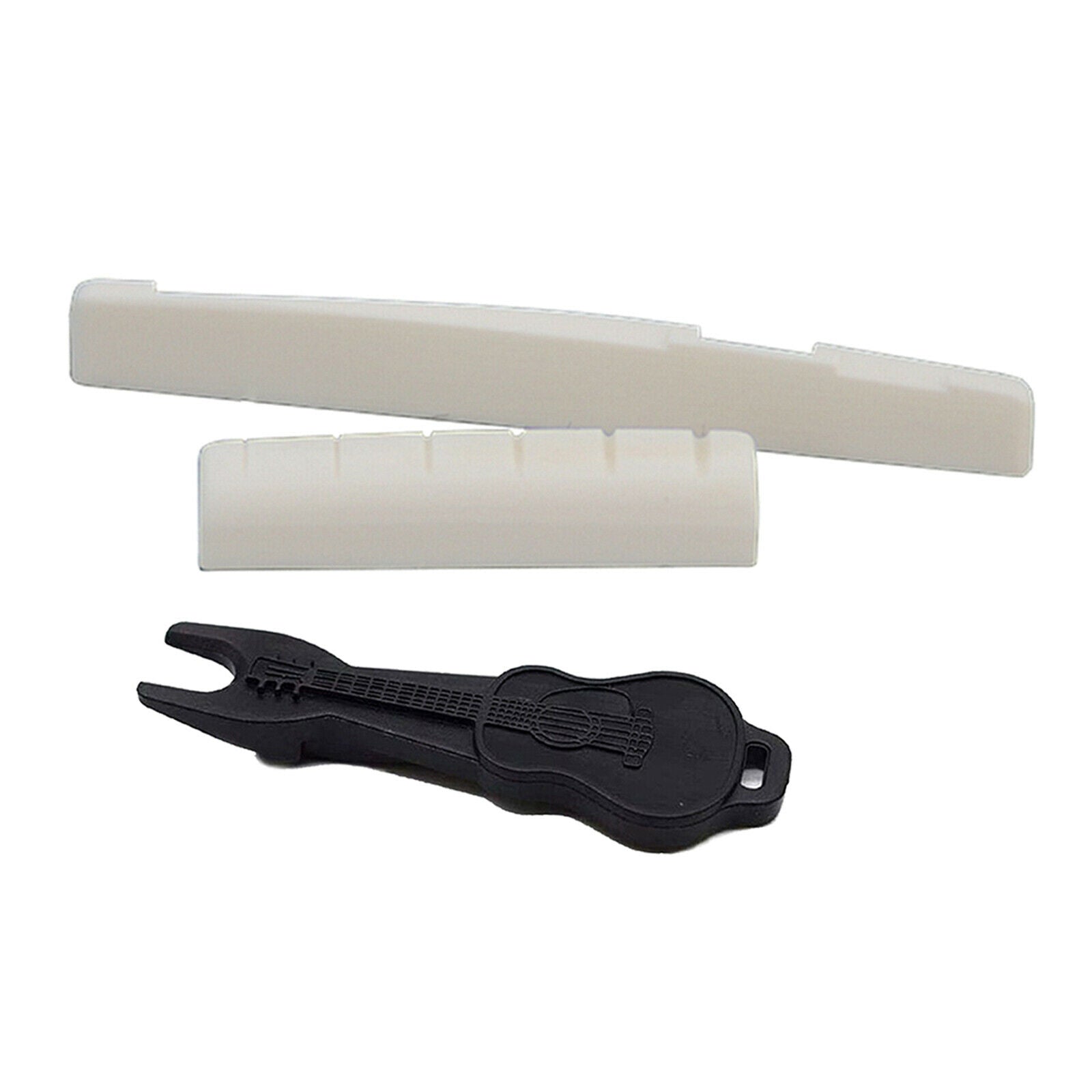 6Pcs Guitar Bridge Pins Guitars End Screw Guitar Saddle Nut Pin Puller