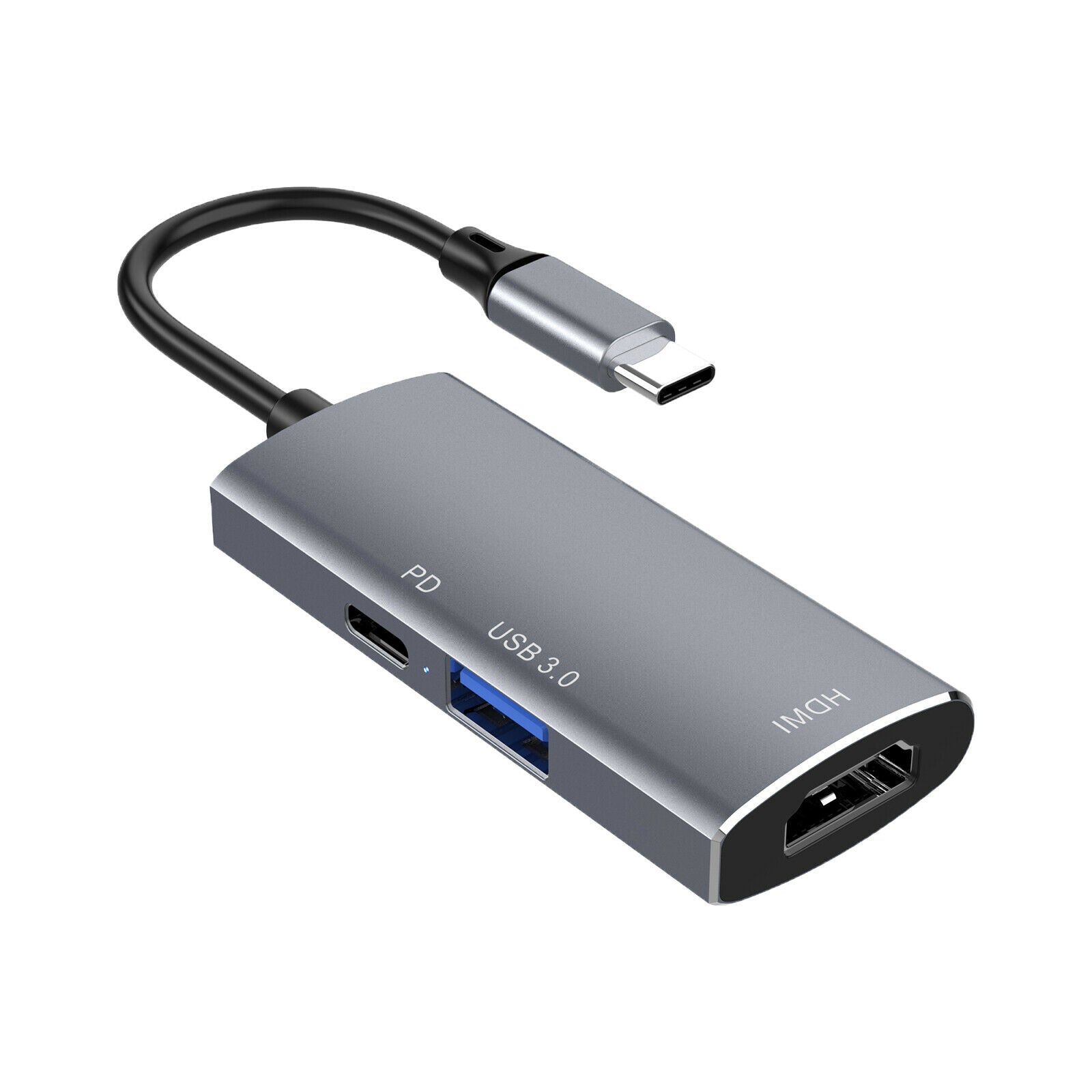 USB C Hub Adapter Max 100W PD Charger for MacBook Pro Tablet Projector Grey