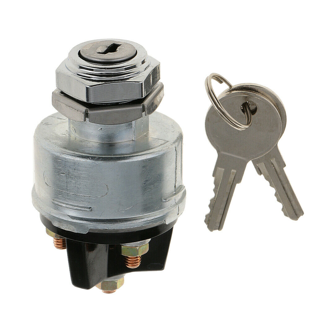Universal OFF/ON Start Ignition Switch Lock Cylinder for Car Bus Tractor