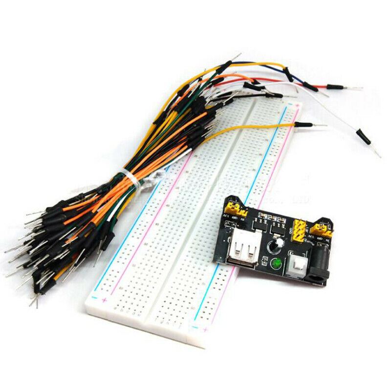 1set MB102 High-quality Breadboard Power Module 830 Points 65 Jumper WiresY1
