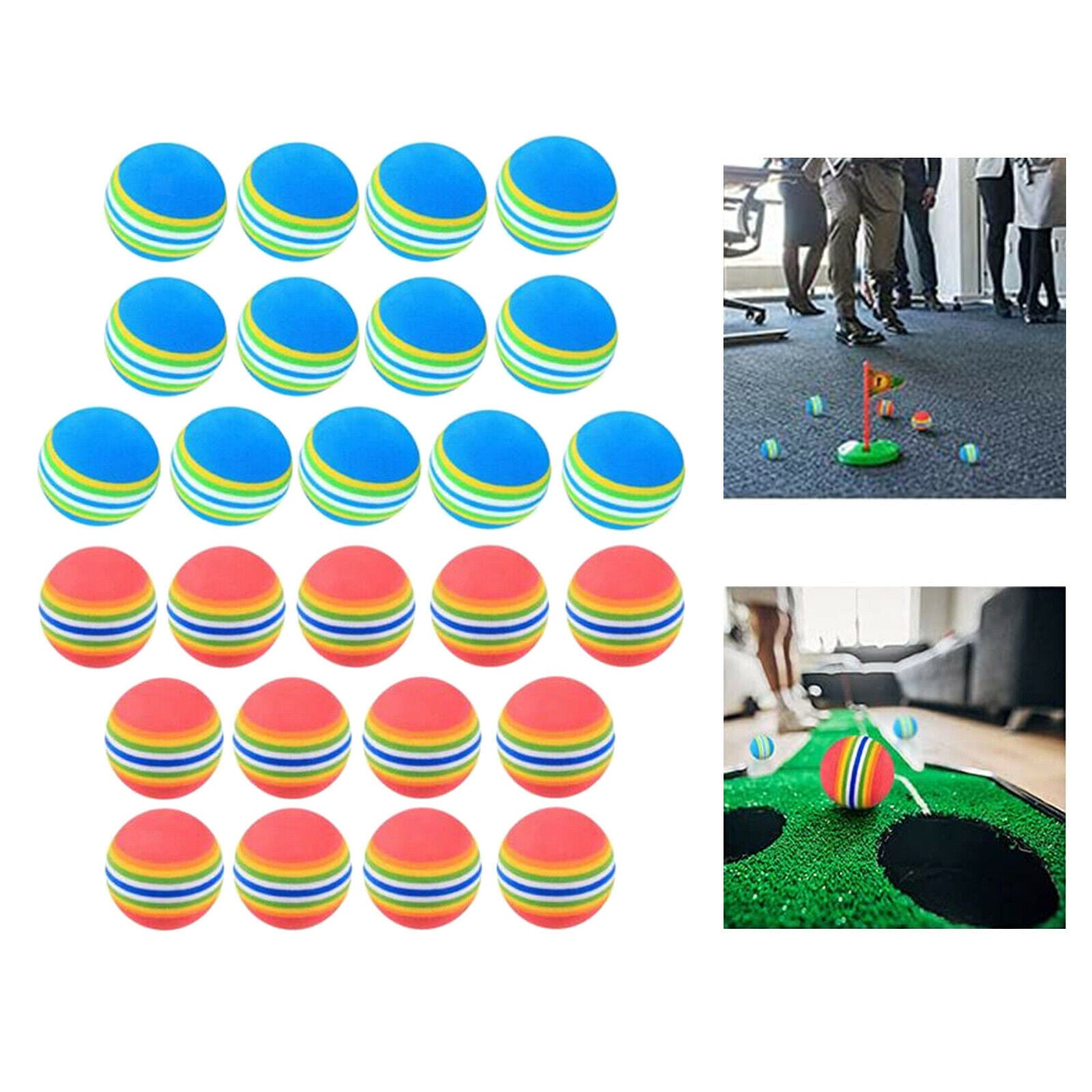 26x Golf Foam Ball Sponge Balls Swings Practicing Flexible Pets Exercise