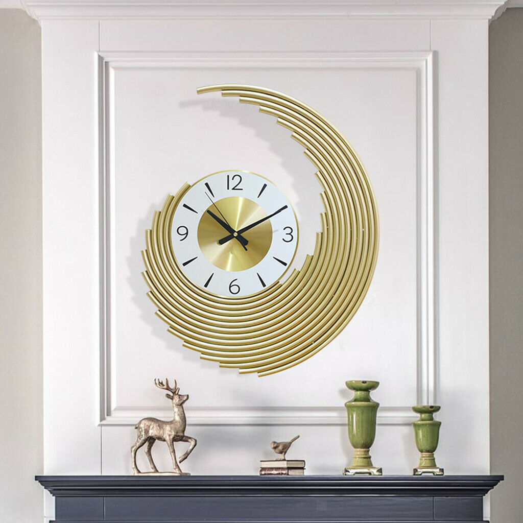 Decorative Outdoor Indoor Garden Wall Clock, Modern Metal Clocks, Quality Silent