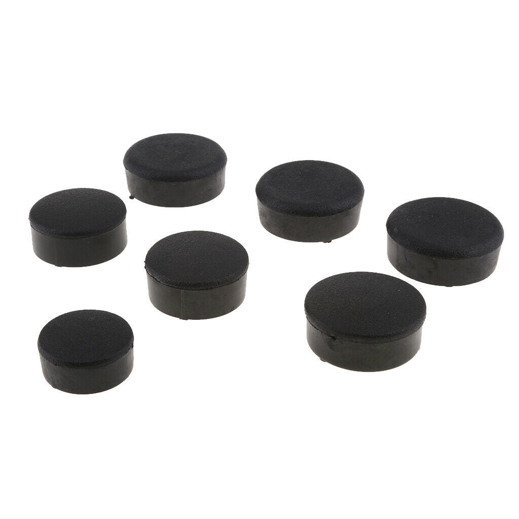 Black Motorcycle Rubber Fairing Frame Plugs Set Kit for Kawasaki ZZR1400 ZX14R