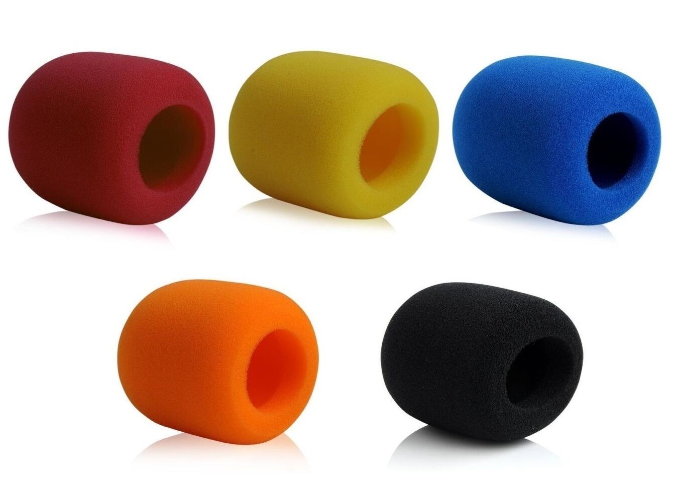 5 PCS Colorful Microphone Foam for SLX24/BETA58 SLX24/SM58 Handheld Windscreen