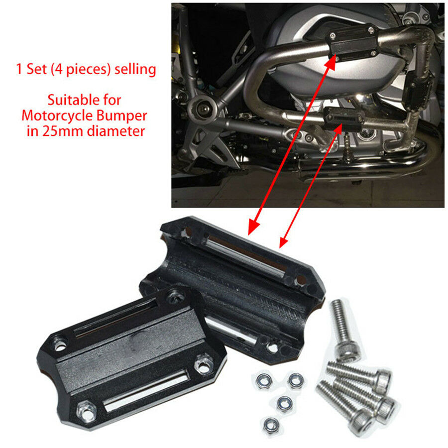 4x 25mm Motorcycle Engine Frame Bar Crash Ground Slider Protector Guard  2020