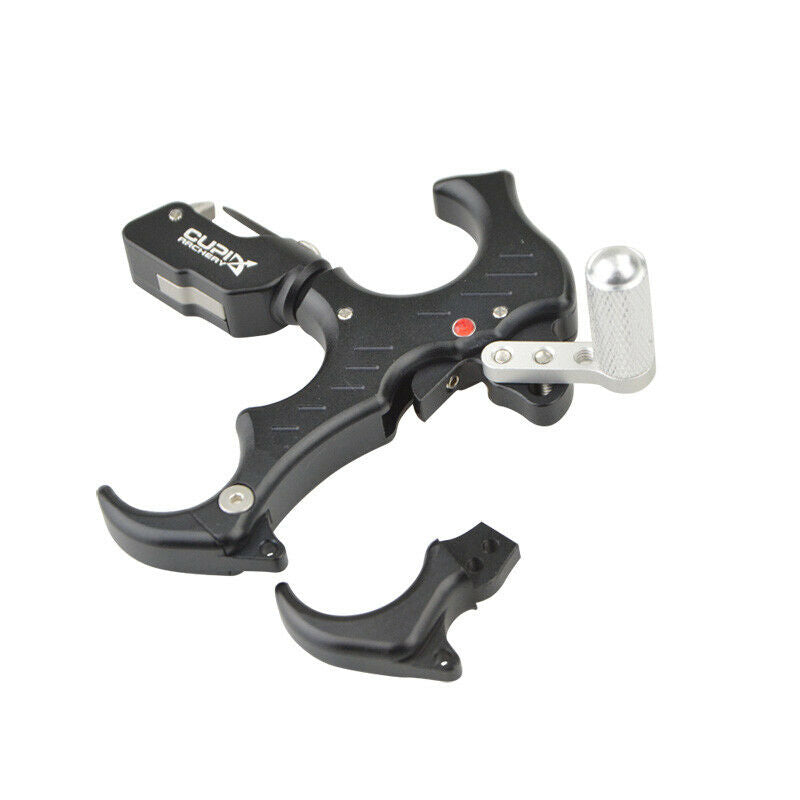 Bow Release Aids 3 or 4 Finger Thumb Trigger Automatic Archery Target Shooting