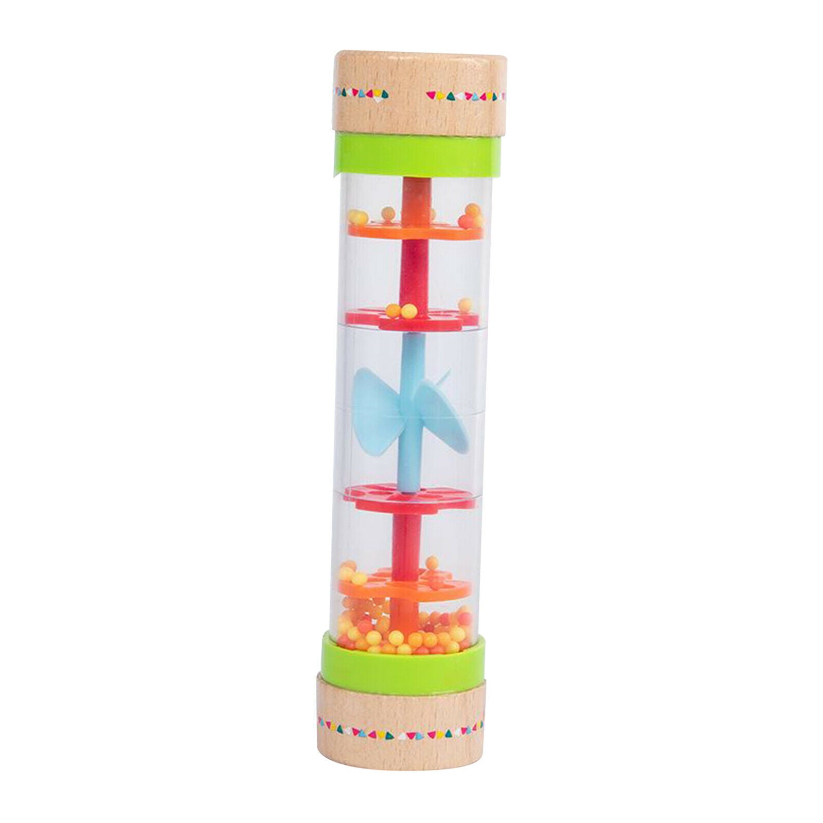 Toddlers Rainbow Rainstick Rainmaker Rain Shaker Sensory Musical Sound Rattles