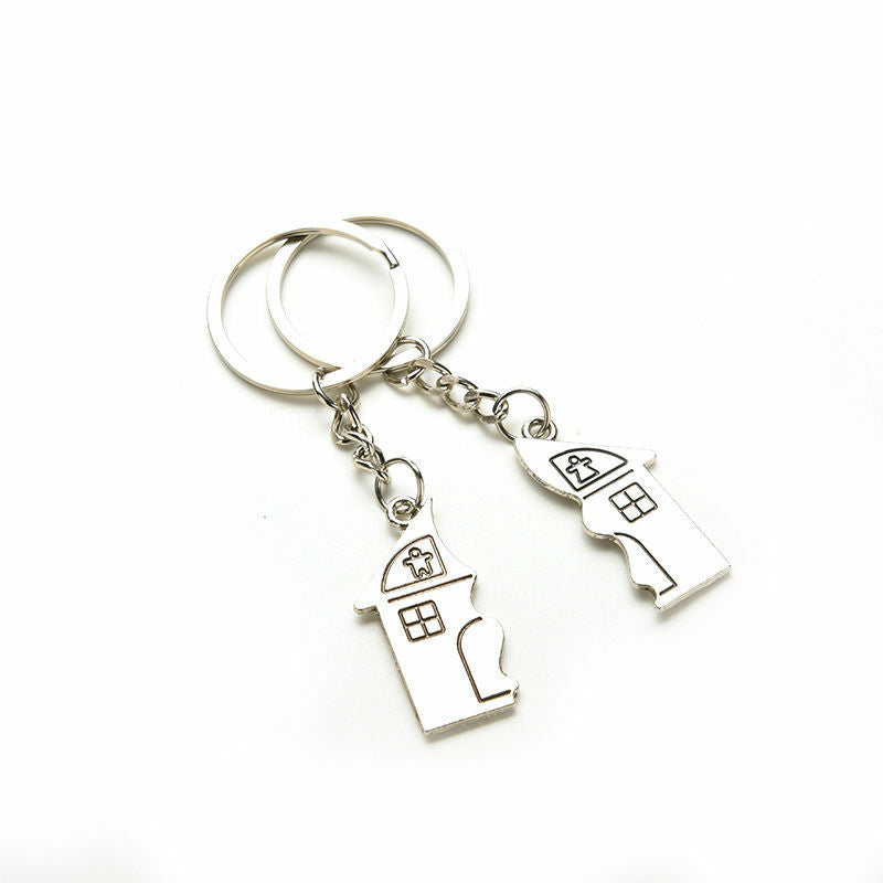 2 X Couple Gift Romantic House Keychain Personalized Souvenirs Lanyard WGJCAU Tt