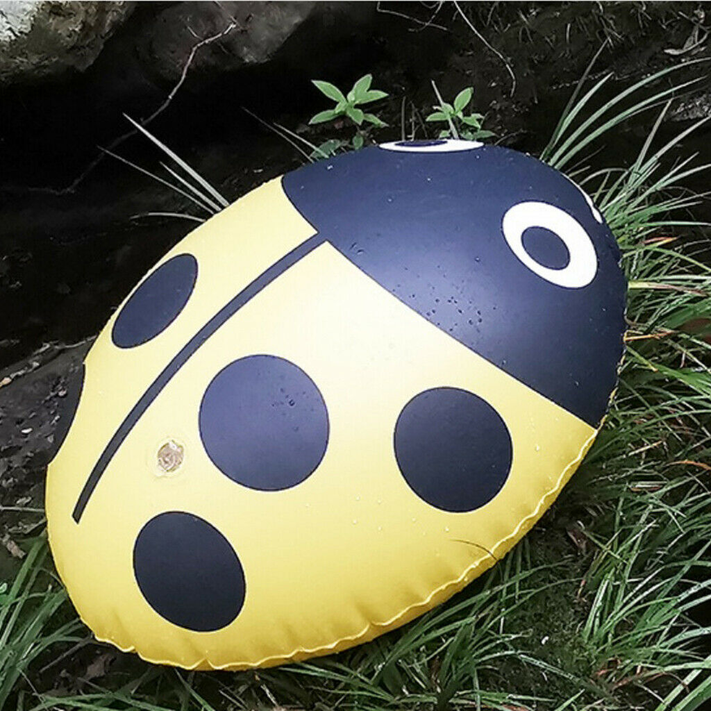 Inflatable Swimming Air Bag Float Buoy Gasbag Ladybug Flotation Ball Yellow