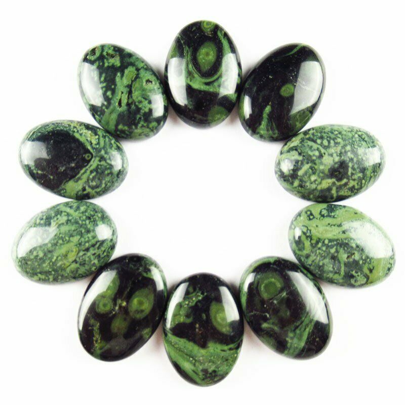 8pcs 25x18x6mm Natural Kambaba Jasper Oval Cab Cabochon 40g A-250JM