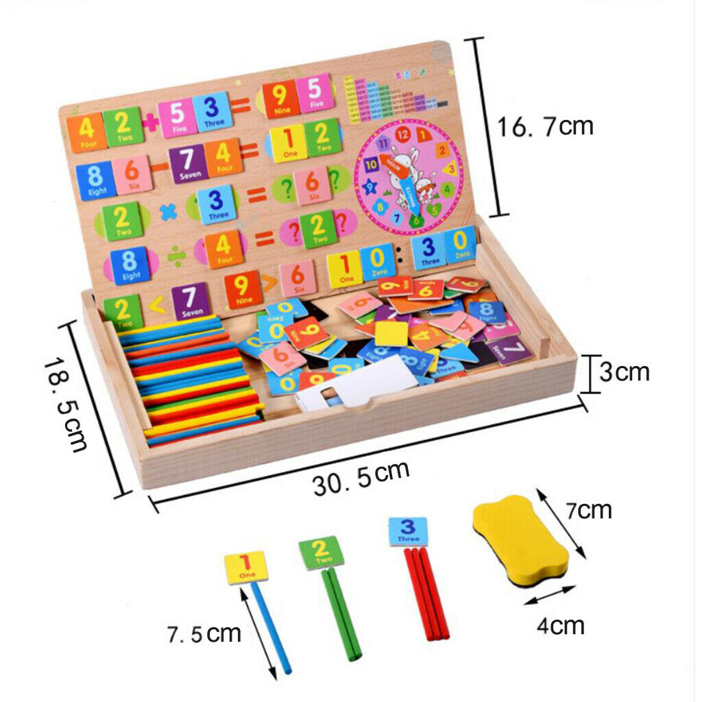 Multifunction Counting Sticks Numbers Math Children Puzzles Tangram Toys