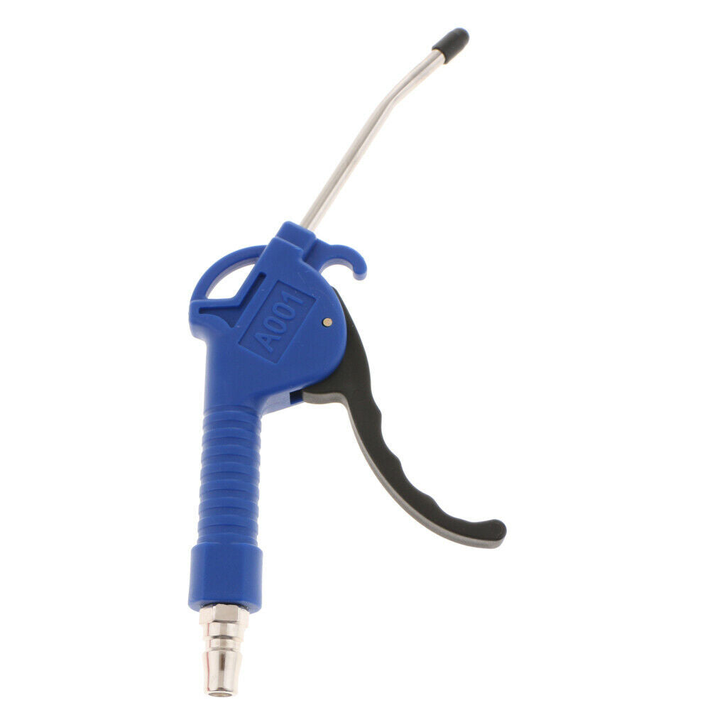 2Pcs Air Compressor Blow Gun Nozzles Inflation Needle Spray Blower Set Blue